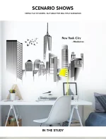 Manhattan Wall Sticker Creative Bedroom Decor Home Black And White Art Stickers Living Room Background Wall Decor Self-adhesive - Image 15