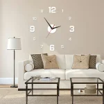 Luminous Digital Clock DIY Stereoscopic Wall Clock Silent Clock Living Room Bedroom Wall Clock Home Decorations - Image 3