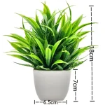 1PC Artificial Plant with Plastic Pot for Home Office Desk Living Room Bedroom Decor Fake Greenery No Maintenance Required - Image 13