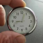 Luminous Car Clock Automobiles Internal Stick-On Watch Mechanics Quartz Clocks Auto Ornament 40mm Mini Digital Clock - Image 5