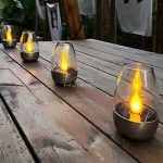 LED Solar Candles Light Flameless Rechargeable Night Light For Garden Decor Outdoor Wedding Party Waterproof Atmosphere Lamp - Image 13