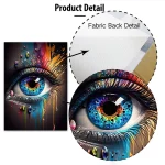 Classic Abstract Wall Art , Eye Features Mural, HD Canvas Print Poster for Home Living Room Bedroom Office Decoration - Image 6