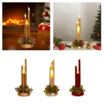 LED Candles, Flameless Christmas Candles, LED Candle Holders, Photo Props,