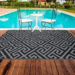 Indoor Outdoor Area Rug Home Garden Living Room Floor Carpet Anti-slip Waterproof Portable Folding RV Camping Awning Picnic Mat - Image 2