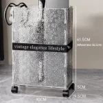 Multifunction Storage Baskets Bedroom Bathroom Organizer Baskets Indoor Large Capacity Toys Clothes Storage Basket with Wheels - Image 9