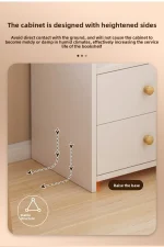 Stable Bookshelf Floor-to-ceiling shelf Household simple wall multi-layer with pumping storage locker Bedroom bedside cabinet - Image 16