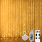 LED Curtain Lights Warm Fairy String Lights Festival USB Lighting Rainbow Window Lamp Home Bedroom Wedding Christmas Decoration - Image 18