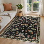 Rug for Living Room Carpet Large Size Bedroom Bedside Floor Mat Green Insect Carpets Tropical Rainforest Home Decoration Rugs - Image 4