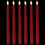 6Pcs LED Flameless Flickering Taper Candles 3D Wick Candles Lamp Wedding Home Decor Battery Operated Electronic Candle Light - Image 9