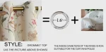 Living Room Bedroom Curtains 1PC French Modern Fashion Small Floral - Image 6