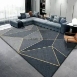 Rugs and Carpets for Home Living Room Rugs for Bedroom Decoration Geometric Soft Nordic Luxury LIVE ROOM area Rug floor mats - Image 2