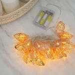 10/20 LEDs Fairy String Lights Leaves Garland Lamp For Festival Living Room Wedding Christmas Decoration Fairy String Lights - Image 5