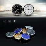 Car Clock Luminous Auto Ornament Mini Automobiles Internal Stick-On Digital Watch Mechanics Quartz Clocks 40mm 43mm - Image 5