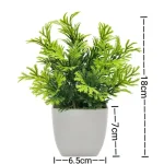 1PC Artificial Plant with Plastic Pot for Home Office Desk Living Room Bedroom Decor Fake Greenery No Maintenance Required - Image 12