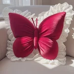 Butterfly-shaped throw pillow, cute cushion for bedroom sofa, home decor novelty item - Image 5