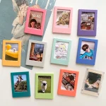 3 Inch Magnet Photo Frames 5pcs Colourful Mini Film Photo Frames DIY Decorative Display Stand Photo Frames Home Decor