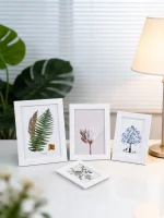 Multi-size tabletop photo frames for displaying 5, 6, 7, and 8-inch photos, suitable for placement in living rooms, bedrooms - Image 7