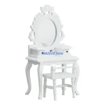 Q0KB Dresser Themed 1/12 Scale Model Furniture Wooden Dressing Table Decorative Set - Image 3