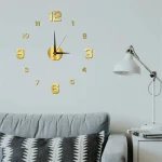 Luminous Digital Clock DIY Stereoscopic Wall Clock Silent Clock Living Room Bedroom Wall Clock Home Decorations - Image 5