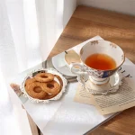 Round Metal Tray Fruit Cake Dessert Trays Jewelry Dish Earrings Necklace Ring Storage Plates Display Bowl Decoration Sauce Dish - Image 31