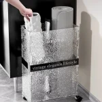 Multifunction Storage Baskets Bedroom Bathroom Organizer Baskets Indoor Large Capacity Toys Clothes Storage Basket with Wheels - Image 18