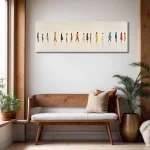 Abstract People Walking Wall Art Unframed Canvas Poster - Modern Figurative Wall Decor - Contemporary Human Movement Painting - Image 12