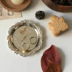 Round Metal Tray Fruit Cake Dessert Trays Jewelry Dish Earrings Necklace Ring Storage Plates Display Bowl Decoration Sauce Dish - Image 18
