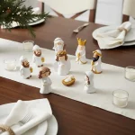 Cartoon Hand Painted Sacred Family Resin Figurines Mini Dollhouse Decor Miniature Desktop Ornaments - Image 7