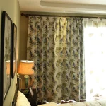 Curtains for Living Dining Room Bedroom Nordic Modern Simple Light-shading Pastoral Leaves Sun-shading Linen Color Jacquard - Image 5
