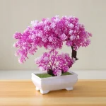 Artificial Plants Bonsai Simulated Tree Potted Plants Fake Flowers Table Potted Ornaments - Image 11