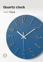 Wall Clock Battery Powered Clocks 12 inch Small Clock Analog Clock Suitable for Home Office Bedroom Kitchen Classroom School - Image 18