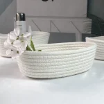 Desktop Organize Boxs Cotton Rope Woven Storage Baskets Desktop Decorate Basket Sundries Key Cosmetics Storage box 면 끈 수납함 - Image 10