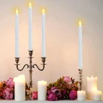 LED Flameless Taper Candles Lights Window Decorative Christmas Candles Lamp Electric Long Candles 3D-Wick Flameless Candlesticks - Image 2