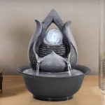HandMade Home Decorative Desktop Fountains Indoor Water Fountain Creative Craft Home Decor&Figurines FengShui Waterfall Fountain - Image 2