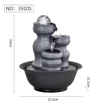 HandMade Home Decorative Desktop Fountains Indoor Water Fountain Creative Craft Home Decor&Figurines FengShui Waterfall Fountain - Image 21