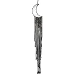 Black Sun Moon Dream Catcher Nordic Macrame Dreamcatcher With Crystal Wall  Room Home Decor Yard Garden Bedroom Decoration - Image 25