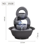 HandMade Home Decorative Desktop Fountains Indoor Water Fountain Creative Craft Home Decor&Figurines FengShui Waterfall Fountain - Image 19