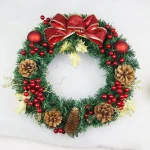 DIY Merry Christmas Decorations For Home Natural Rattan Wreath Garland Tree Craft Xmas Decor Accessories Spring Wedding New Year - Image 2