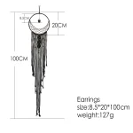 Black Sun Moon Dream Catcher Nordic Macrame Dreamcatcher With Crystal Wall  Room Home Decor Yard Garden Bedroom Decoration - Image 27