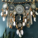 Dream catchers Feathers Handmade Indians Style Dream Catchers Living Bedroom Wall Hangings Home Decoration 5pcs/set Dreamcatcher