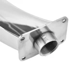 Pool Waterfall Fountain G1 Internal Thread 304 Stainless Steel Rounded Curved Design Outdoor Pool Fountain For Playground - Image 5