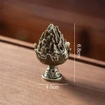 Vertical Incense Burner Mini Alloy Hollow Incense Holder Portable Tabletop Ornament Home Aromatherapy Burner Desk Decoration - Image 7