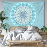 Mandala Striped Tapestry Wall Hanging Abstract Psychedelic Witchcraft Bohemian Hippie Tapiz Living Room Home Decor - Image 3