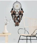 Dream Catcher With Luminous Beads Hand-woven Colorful Feathers Wind Chimes Living Room Bedroom Hanging Ornaments Wall Decoration - Image 22