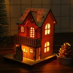 Festival Led Light Wood House Christmas Tree Decorations for Home Decoration Wooden House DIY Gift Window Decoration - Image 13