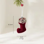 Christmas Tree Decorations Candy Cane Snowflake Balls Red Pendant Hanging Home Party Christmas Winter 2026 New Year Decors - Image 7
