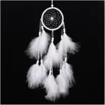 1Pcs Bead Dream Catcher Handmade Dream Catcher Net with Feathers Hanging Decoration Decor Craft Wind Chimes Home Hanging Gifts - Image 7