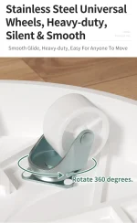 Mobile Planter Tray, Modern Style, Silent Casters, Thickened & Reinforced, Hidden Design, High Load-Bearing Plant Saucer - Image 24