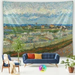 Tapestry World Famous Painting Van Gogh Tapestries Printed  Wall Hanging Rural Landscape Home Decoration Bedroom Decor Wall Ar - Image 30