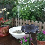 Solar-powered Water Fountain Ground-insertion Fountain Floating Fountain Petal-shaped Fountain Garden Decoration - Image 3
